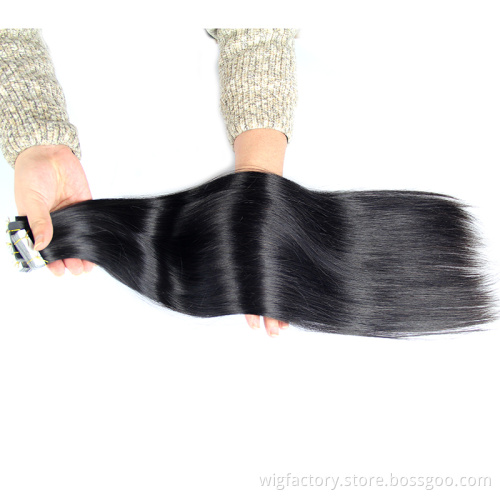 Remy Hair Natural Invisible PU Tape Extensions Human Hair,Wholesale Price Tape in Extensions 100 Human Hair